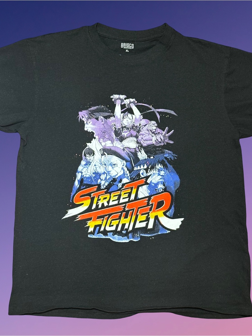 Brisco XL Street Fighter Graphic Tee - Black